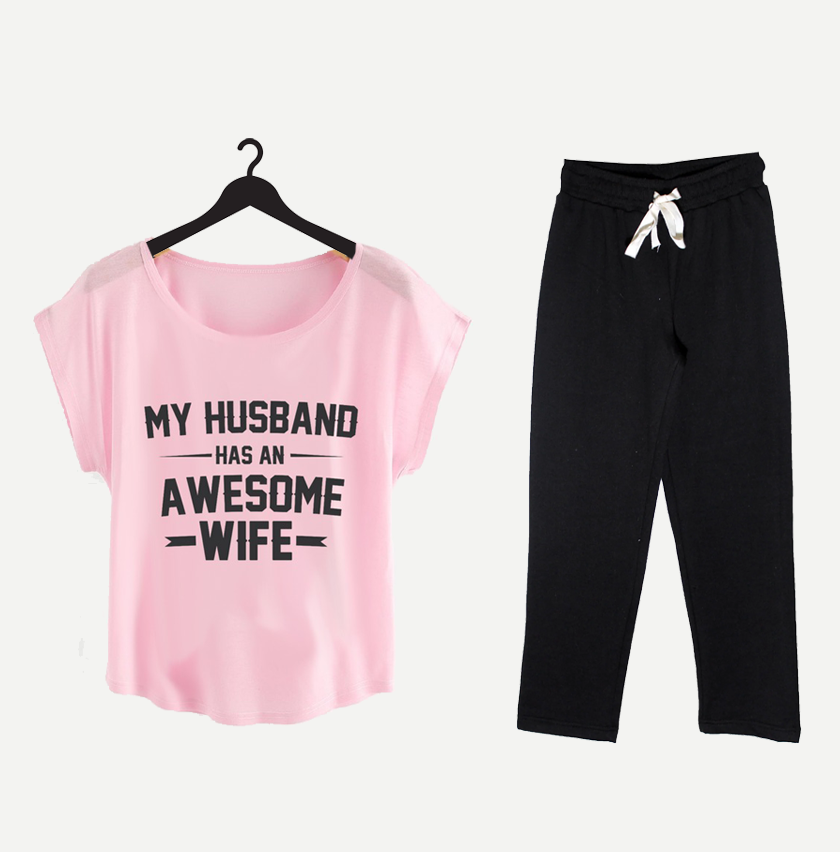 HUSBAND HAS AWSM WIFE nightwear for women