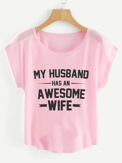 HUSBAND HAS AWSM WIFE nightwear for women