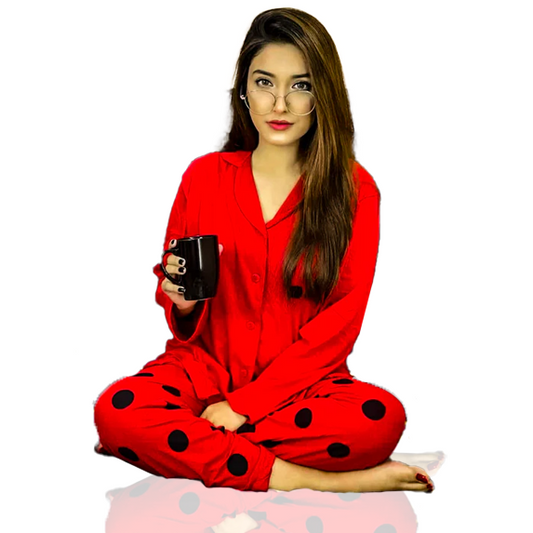 Red Button Style Nightwear
